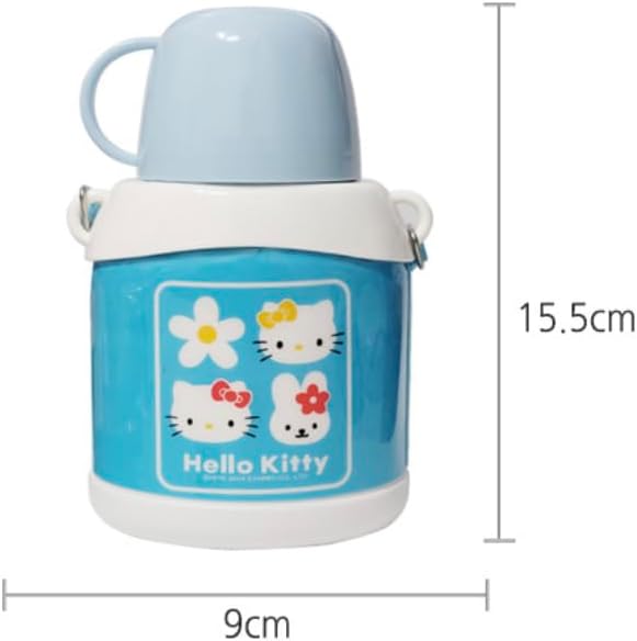 HELLOKITTY's Travel Bottle Topped with Cup Functioning Lid - Strap Included
