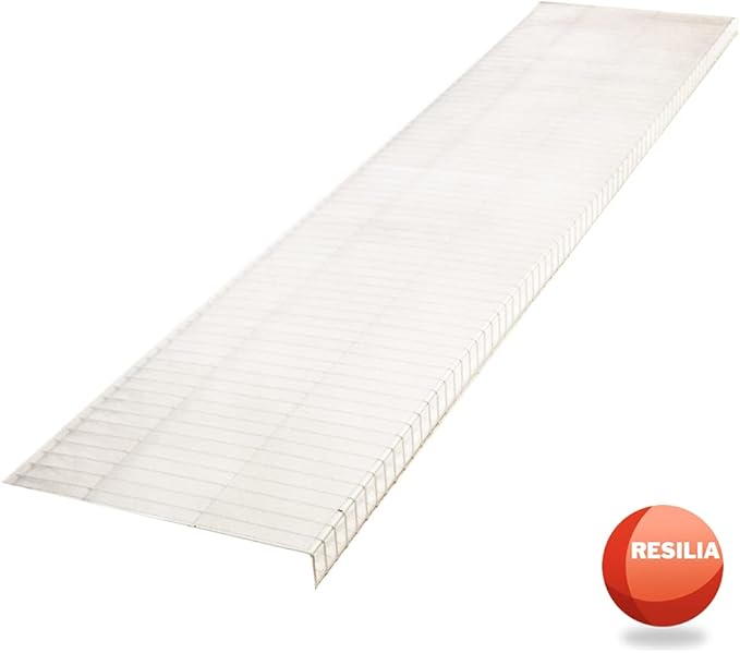 Heavy Duty Vinyl Closet Shelf Liner for Wire Racks or Shelving - for Kitchen Pantry or Cabinet Storage, Clear, 16 Inches x 6 Feet - 2 Pack, Non-Adhesive, Waterproof, Stain-Resistant, Cut-to-Size