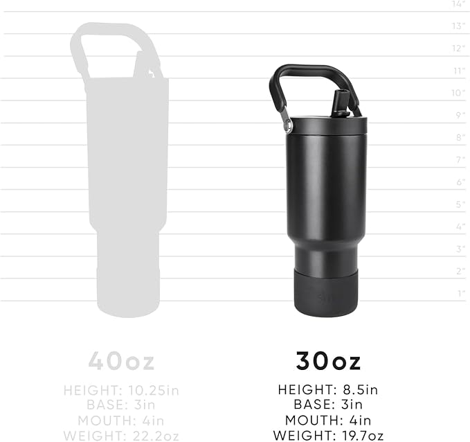 Simple Modern Trek Pivot | 30oz Flip Straw Tumbler with Handle | Water Bottle & Boot | Interchangeable Straw & Chug Lids | Insulated Stainless Steel Jug | Gym Sports Outdoors | Slumberland