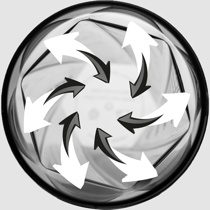 HELIMIX 1.5 Vortex Blender Shaker Bottle Holds Upto 20oz | No Blending Ball or Whisk | USA Made | Portable Pre Workout Whey Protein Drink Shaker Cup | Mixes Cocktails Smoothies Shakes | Top Rack Safe