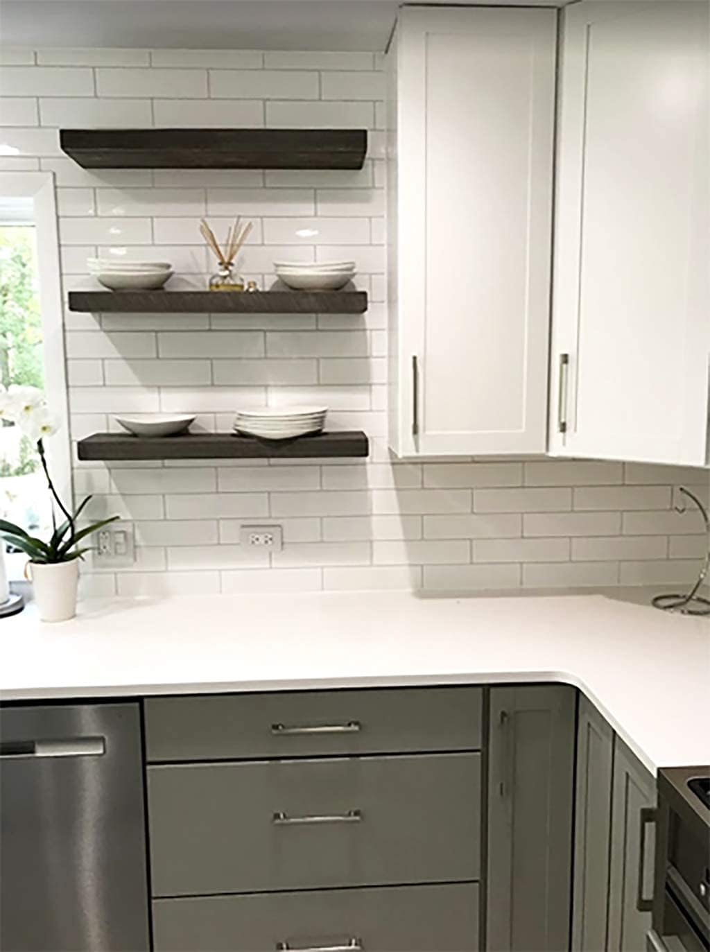 joelsantiques - 36 Inch Wooden Floating Shelves for Wall - 36x12x2 in - Made of Natural Wood - Long Heavy Duty Rustic Wall Shelves for Bedroom - Perfect for Living Room, Kitchen - Mocha