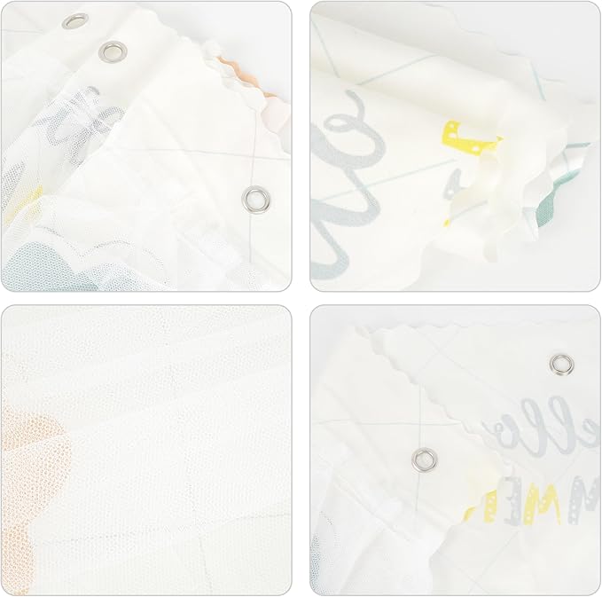 Hoce Bunk Bed Curtain Gauze Bunk Bed Curtains Drapes with Lace Privacy Dorm Bed Canopy for Bottom Twin