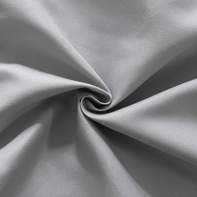 Bed Skirt Full Size Ruffled Bed Skirt with Split Corners, 18 Inch Drop Dust Ruffle Bed Skirt with Platform, Light Gray (Full - 18" Drop)