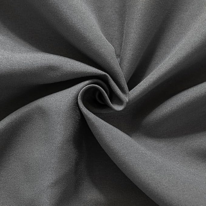 Bed Skirt Full Size Ruffled Bed Skirts with Split Corners, 12 Inch Drop Dust Ruffle Bed Skirt with Platform,Gray