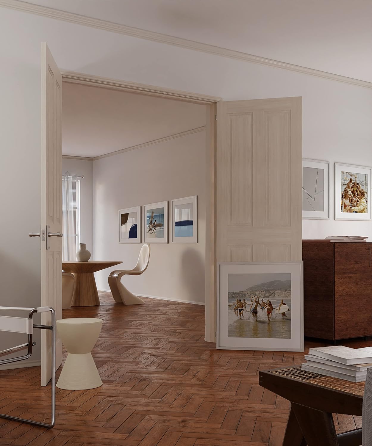 HAUS AND HUES White Square Frames Set of 6-20x20