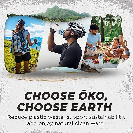 OKO. NASA Electro-adsorption Filtration Technology for Travel, Outdoors or Everyday use (500ML, Arctic)
