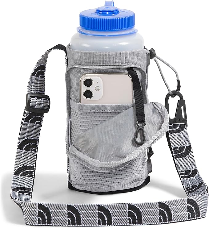THE NORTH FACE Borealis Water Bottle Holder, Meld Grey Dark Heather/TNF Black, One Size