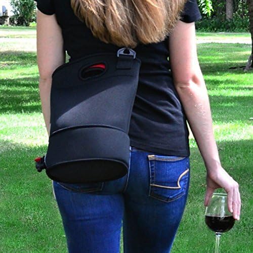 Wine Purse with Hidden Spout for Boxed Wine bladders- Wine Accessories And Gifts- Neoprene BYOB Insulated Beverage Tote Carrier- Secret Flask For Beach, Party, Pool