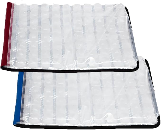 FlexiFreeze Party Mat Chiller - Food Cooling Buffet Cooler for Cold Serving Red/Blue with Extra Ice Sheets (19" x 15")