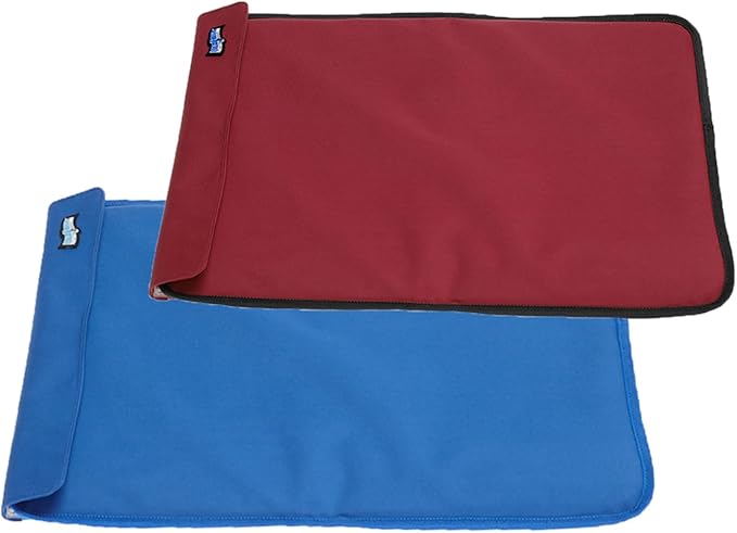 FlexiFreeze Party Mat Chiller - Food Cooling Buffet Cooler for Cold Serving Red/Blue with Extra Ice Sheets (19" x 15")