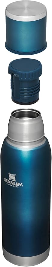 STANLEY Adventure To Go Insulated Travel Tumbler - 1.1QT - Leak-Resistant Stainless Steel Insulated Bottle with Insulated Cup Lid and Splash-Free Stopper