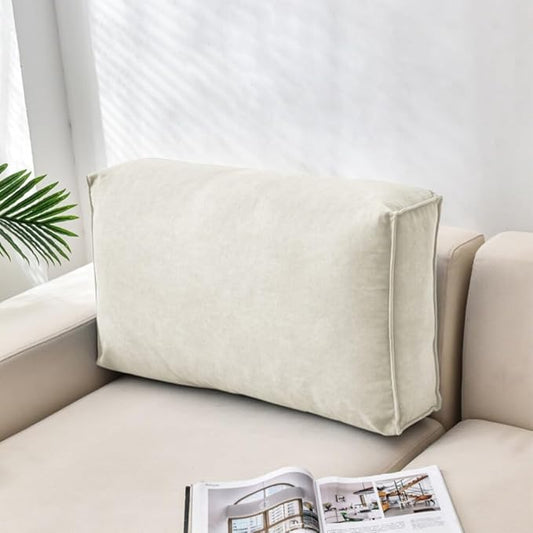 Headboaard Reading Pillow Detachable and Washable Backrest Cushion Pillow Soft and Comfortable Couch Pillows,Suitable for Courtyard Chairs,Sofas,Chairs,Bay Windows,Etc