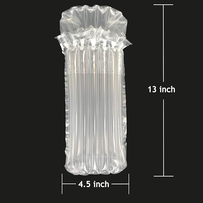 Wine bags for travel,Travel Bags For Wine Bottles Airplane, Wine Travel Bag, Wine Glass Storage Containers,Wine gift bag,Air Filled Packaging Sleeves with Reusable Pump(12 Packs)