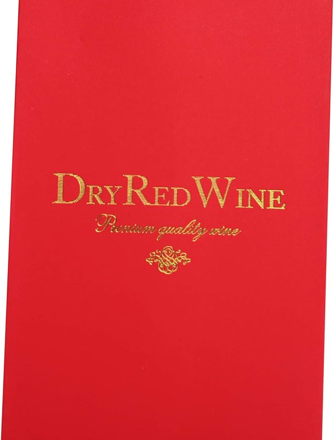 Ibluelover 10Pcs Wine Gift Bags Paper Champagne Carrier Bag Single Wine Bottle Storage Holder Tote Bag with Handle for Christmas Birthday Wedding Anniversary Celebration Party Favors