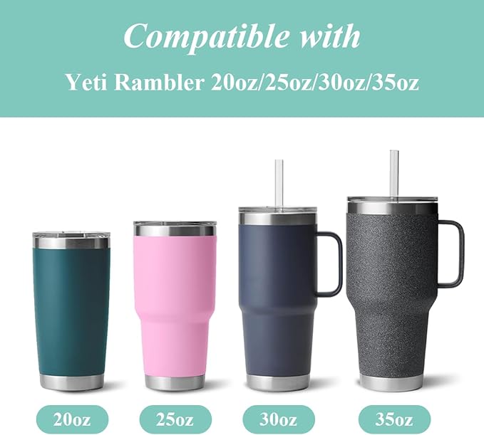 2 PCS Silicone Protective Boot for Yeti Rambler 20oz/25oz/30oz/35oz Tumbler, Anti-Slip Protective Silicone Water Bottle Bottom Boot Sleeve Cover for Yeti Tumbler [Blue+Transparent]