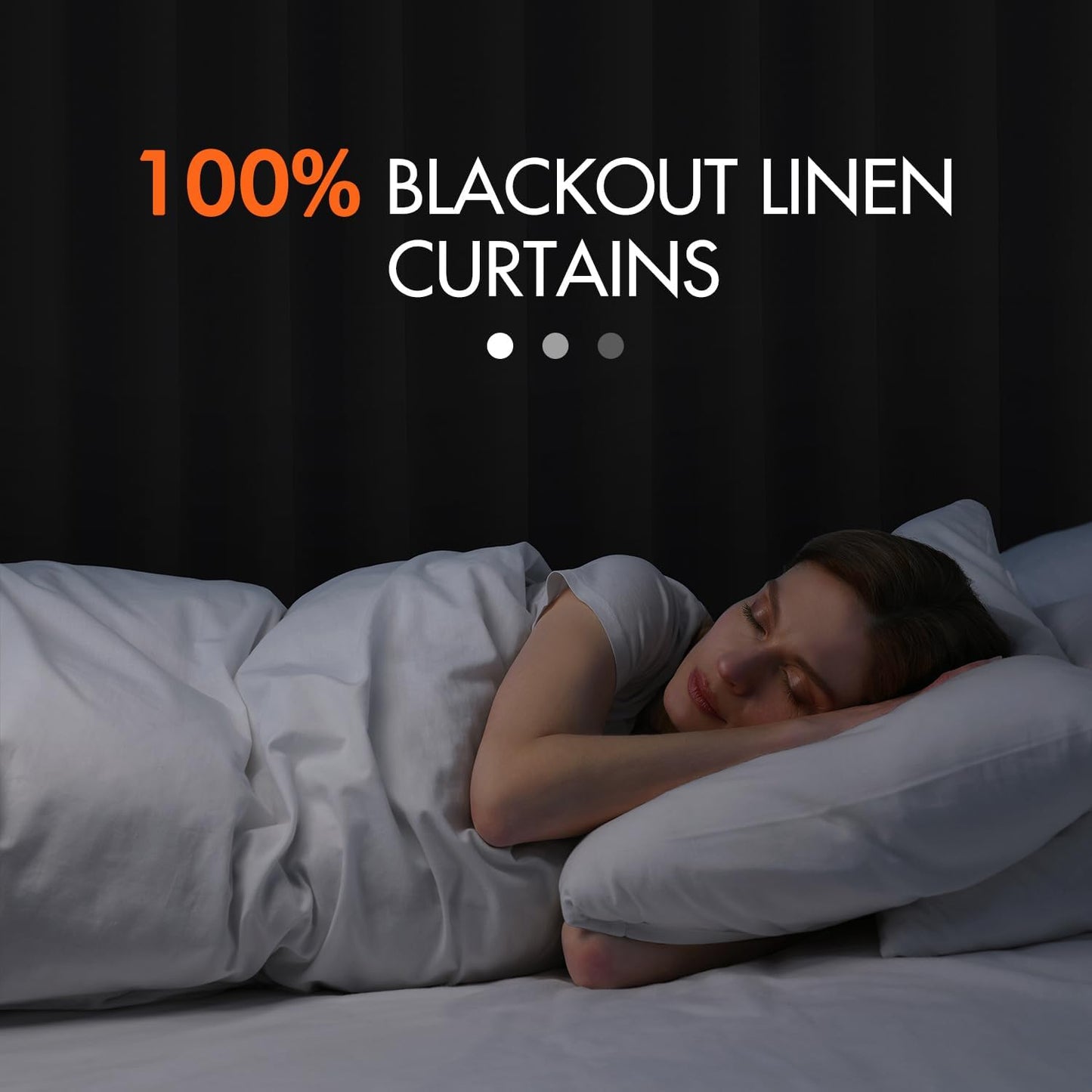 MIULEE 100% Blackout Curtains 120 Inch Long 2 Panels Set for Bedroom, Thick Luxury Faux Linen Black Out Curtain Room Darkening Back Tab Pleat Window Textured Drapes with Hooks for Living Room, Oatmeal