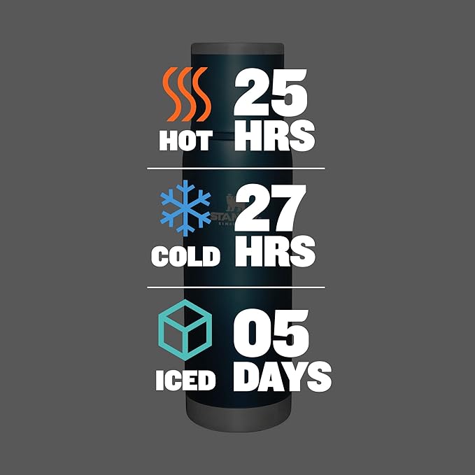 STANLEY Adventure To Go Insulated Travel Tumbler - 1.1QT - Leak-Resistant Stainless Steel Insulated Bottle with Insulated Cup Lid and Splash-Free Stopper