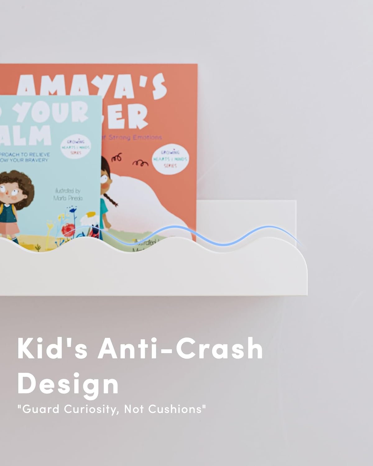 Nusery Shelves (White, 23 Inches)