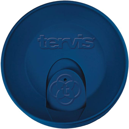 Tervis Travel Lid Made in USA Double Walled Insulated Tumbler Travel Cup Keeps Drinks Cold & Hot, Fits 16oz Tumblers, Navy