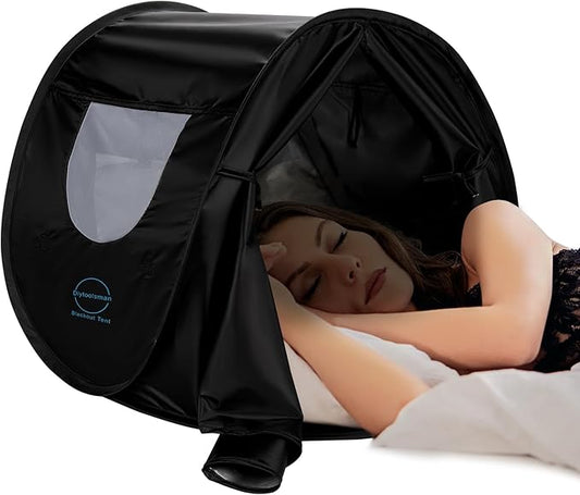 Blackout Bed Tent, Brings Comfortable Sleep Experience, Indoor Privacy Pop Bed Tent, for Personal Light Sleeper in Shared Spaces, Daily & Traveling