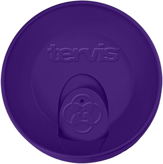 Tervis Travel Lid Made in USA Double Walled Insulated Tumbler Travel Cup Keeps Drinks Cold & Hot, Fits 16oz Tumblers, Royal Purple