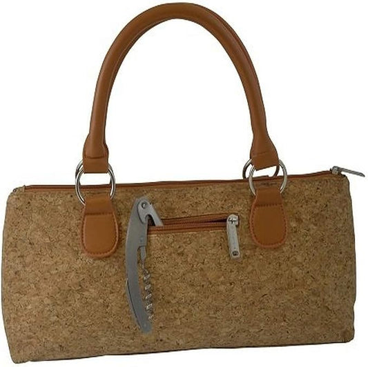 Primeware Cork Sassy Wine Clutch, Brown