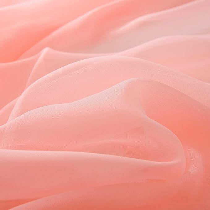 Canopy Bed Curtains Pink, Princess Bed Canopy Queen Size, Canopy Bed Scarf for Girls Adults Room Decor(Pink)