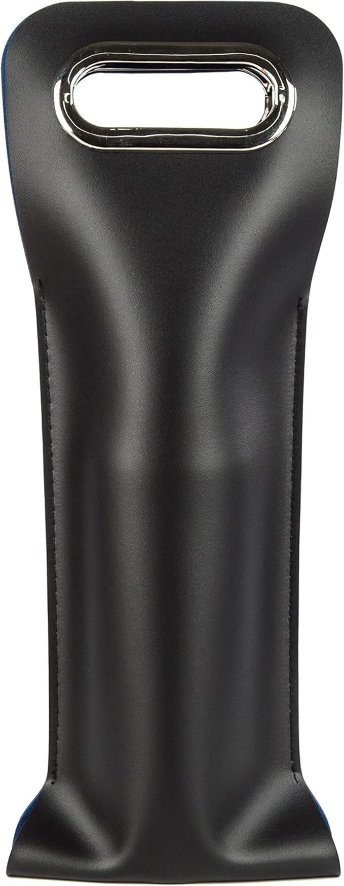 Leather Wine Bag with Handles Reusable Wine Carrier Bag Carrier Tote PU Leather Wine Gift Bag for Party Picnic Travel for Wine Lover Color Black 1 Bottle, color black- 1 bottle