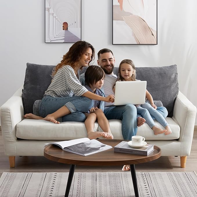 HIGOGOGO Wedge Headboard Pillow, Bed Rest Reading Pillow, Backrest Positioning Support Bolster Cushion with Removable Cover,King Size 76.8X20.4X8.4,Dark Grey