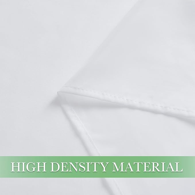 KGORGE Canopy Bed Sheer Curtains for Queen/King/Twin/Full Size, 8 Panels for Girls Boys Adults Bed, Home Bedroom Decor (White, 45 inch Width X 90 inch Length)