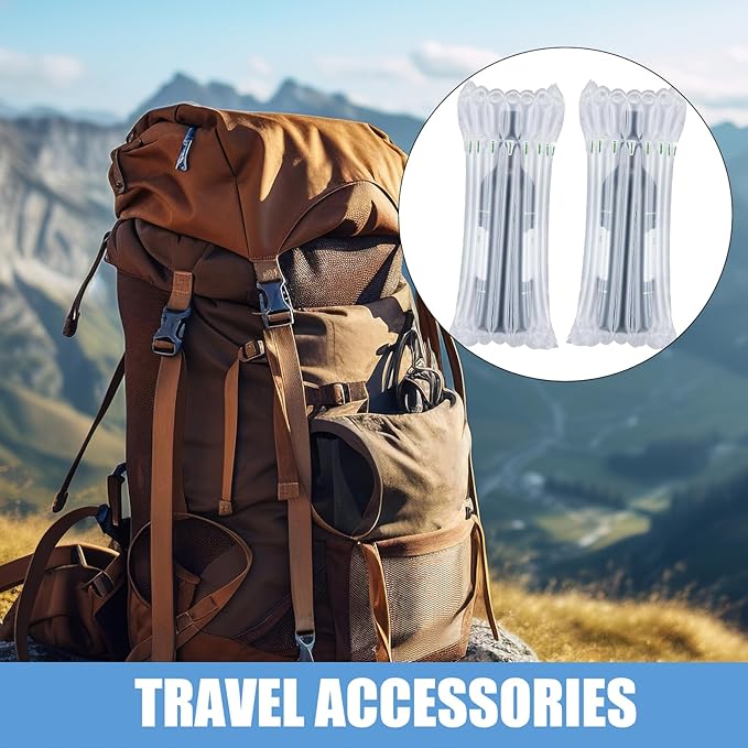 Wine Bottle Travel Protector Bags 20 Packs Wine Sleeve Protector Inflatable Bubble Cushion Wrap with Pump for Travel Safe Transportation