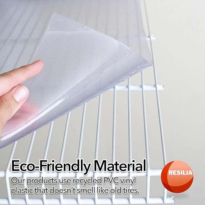 Heavy Duty Vinyl Closet Shelf Liner for Wire Racks or Shelving - for Kitchen Pantry or Cabinet Storage, Clear, 20 Inches x 25 Feet, Non-Adhesive, Waterproof, Stain-Resistant, Cut-to-Size