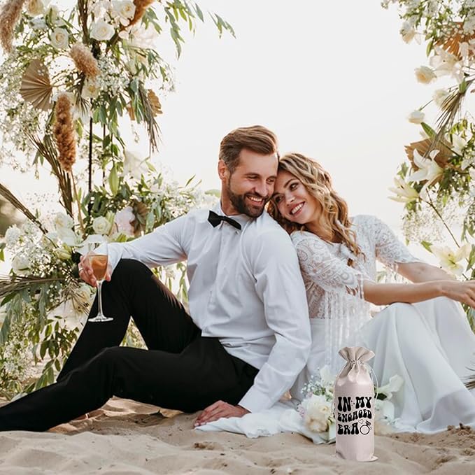 In My Engaged Era Wedding Gift Engagement Gift Bag For bride/him/her Newly Engaged Gift Wine Tote