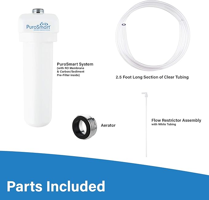 High Flow RO System Home Water Treatment System | Compact RO System Mounts Directly onto Faucet | Great for Apartments & Rentals | Applied Membranes PSFM50 (Faucet Mount RO System)…