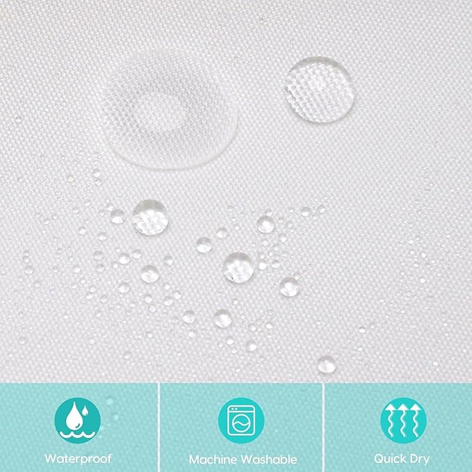 Heart Shaped Shower Curtain for Bathroom Decor, Lovers Shower Curtain Liner 70.8" x 78.7" Waterproof Polyester Fabric Shower Curtain Art Bath Curtain with 12 Hooks