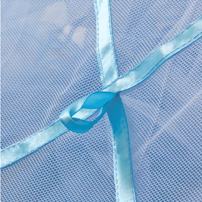 Eimilaly Lace Bed Canopy Mosquito Netting, Princess Bed Canopy for Girls Room Decor, Purple/Single Door