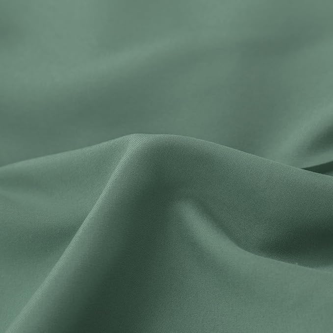 Bed Skirt Queen Size Ruffled Bed Skirt with Split Corners, 14 Inch Drop Dust Ruffle Bed Skirt with Platform, Sage Green, 14" Queen