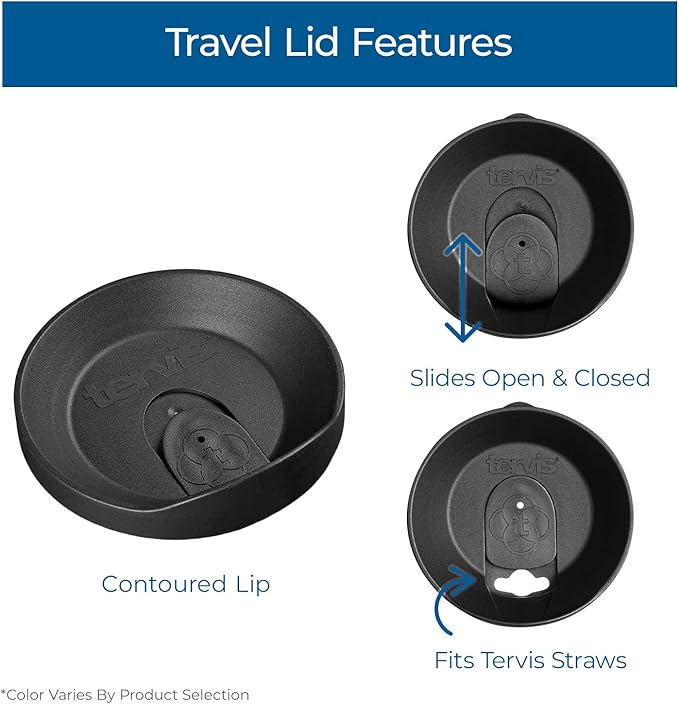 Tervis Travel Lid Made in USA Double Walled Insulated Tumbler Travel Cup Keeps Drinks Cold & Hot, Fits 10oz Tumblers, Neon Pink