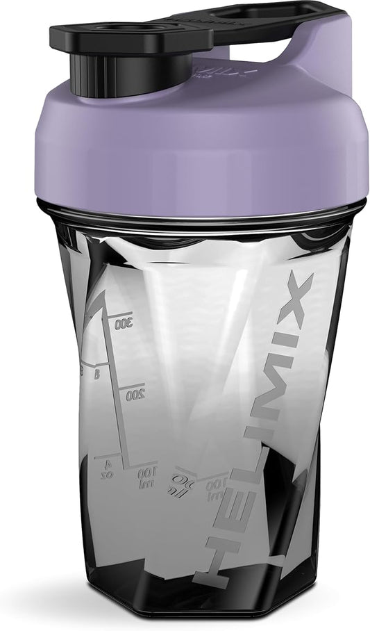 HELIMIX 1.5 Vortex Blender Shaker Bottle Holds Upto 20oz | No Blending Ball or Whisk | USA Made | Portable Pre Workout Whey Protein Drink Shaker Cup | Mixes Cocktails Smoothies Shakes | Top Rack Safe