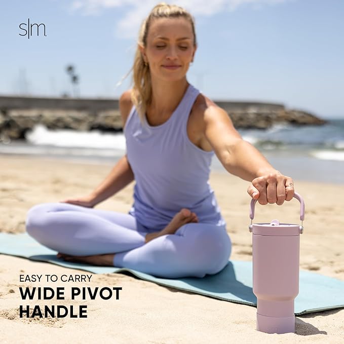 Simple Modern Trek Pivot | 30oz Flip Straw Tumbler with Handle | Water Bottle & Boot | Interchangeable Straw & Chug Lids | Insulated Stainless Steel Jug | Gym Sports Outdoors | Slumberland