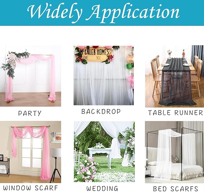 Akiky Rainbow Canopy Bed Curtains Princess Bed Canopy Scarf for Full/Queen Bed Frame,Wood Frame Bed-2 Panel Colorful Sheer Curtain(Full/Queen,Rainbow)