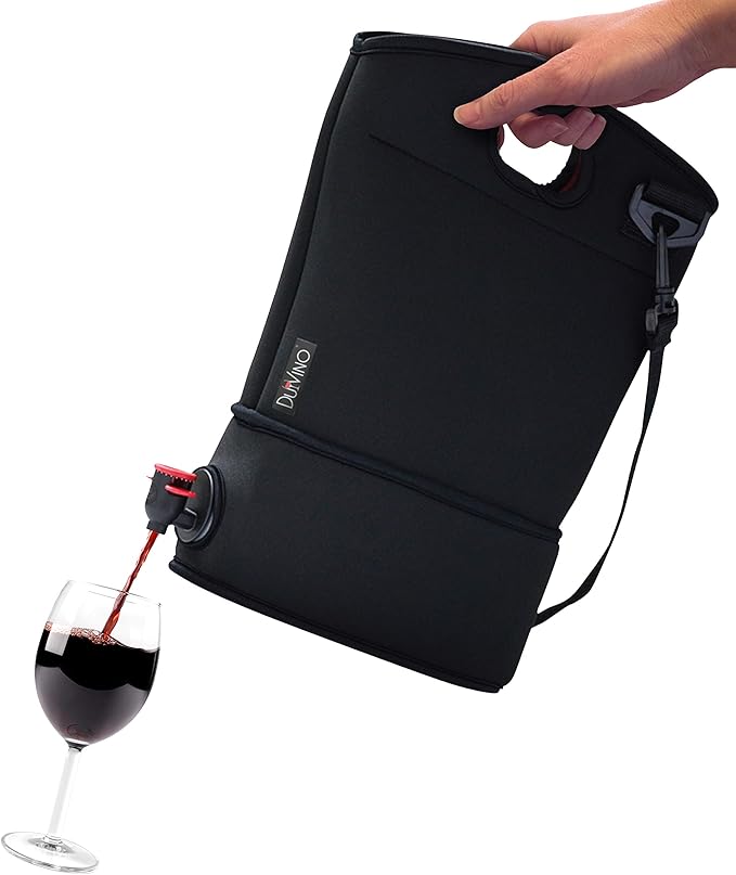 Wine Purse with Hidden Spout for Boxed Wine bladders- Wine Accessories And Gifts- Neoprene BYOB Insulated Beverage Tote Carrier- Secret Flask For Beach, Party, Pool