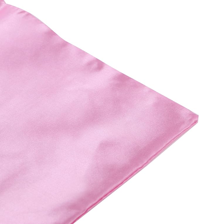 HEVSTIL 10Pcs Satin Wine Bags Wine Gift Bags with Decorative Bows,Wine Bottle Bags Reusable Wine Bottle Covers for Christmas, Wedding, Birthday, Travel, Holiday Party,Housewarming Gifts,Pink