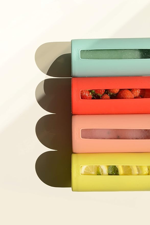 Sigg - Glass Water Bottle - Dream Glacier - Soft Silicon Cover - Leakproof - Dishwasher Safe - BPA Free - Broscilate Glass - 22 Oz