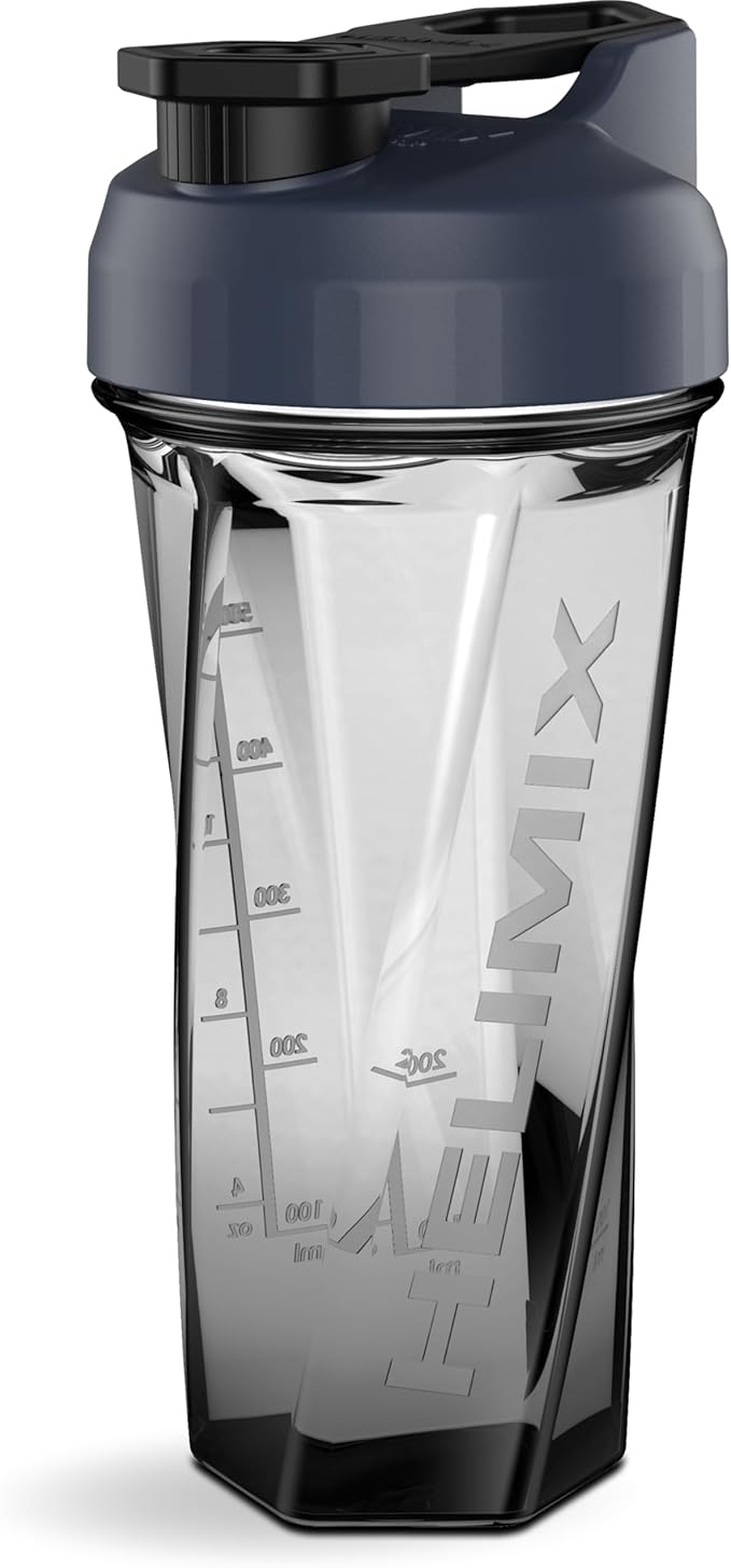 HELIMIX 2.0 Vortex Blender Shaker Bottle Holds upto 28oz | No Blending Ball or Whisk | USA Made | Pre Workout Protein Drink Shaker Cup | Weight Loss Supplements Shakes |