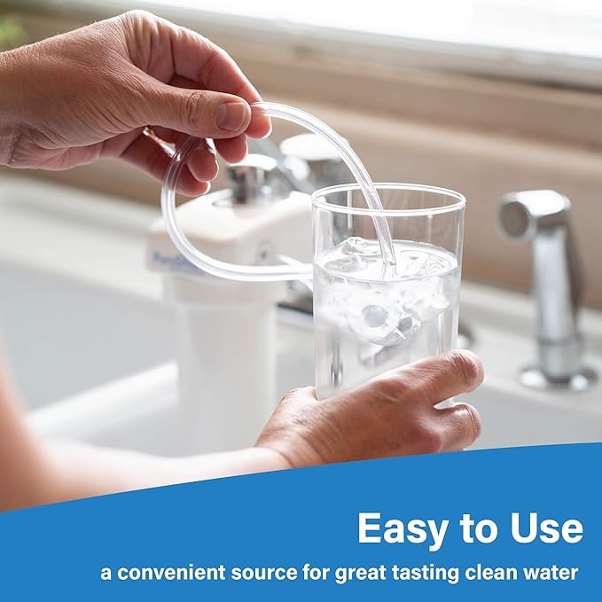 High Flow RO System Home Water Treatment System | Compact RO System Mounts Directly onto Faucet | Great for Apartments & Rentals | Applied Membranes PSFM50 (Faucet Mount RO System)…