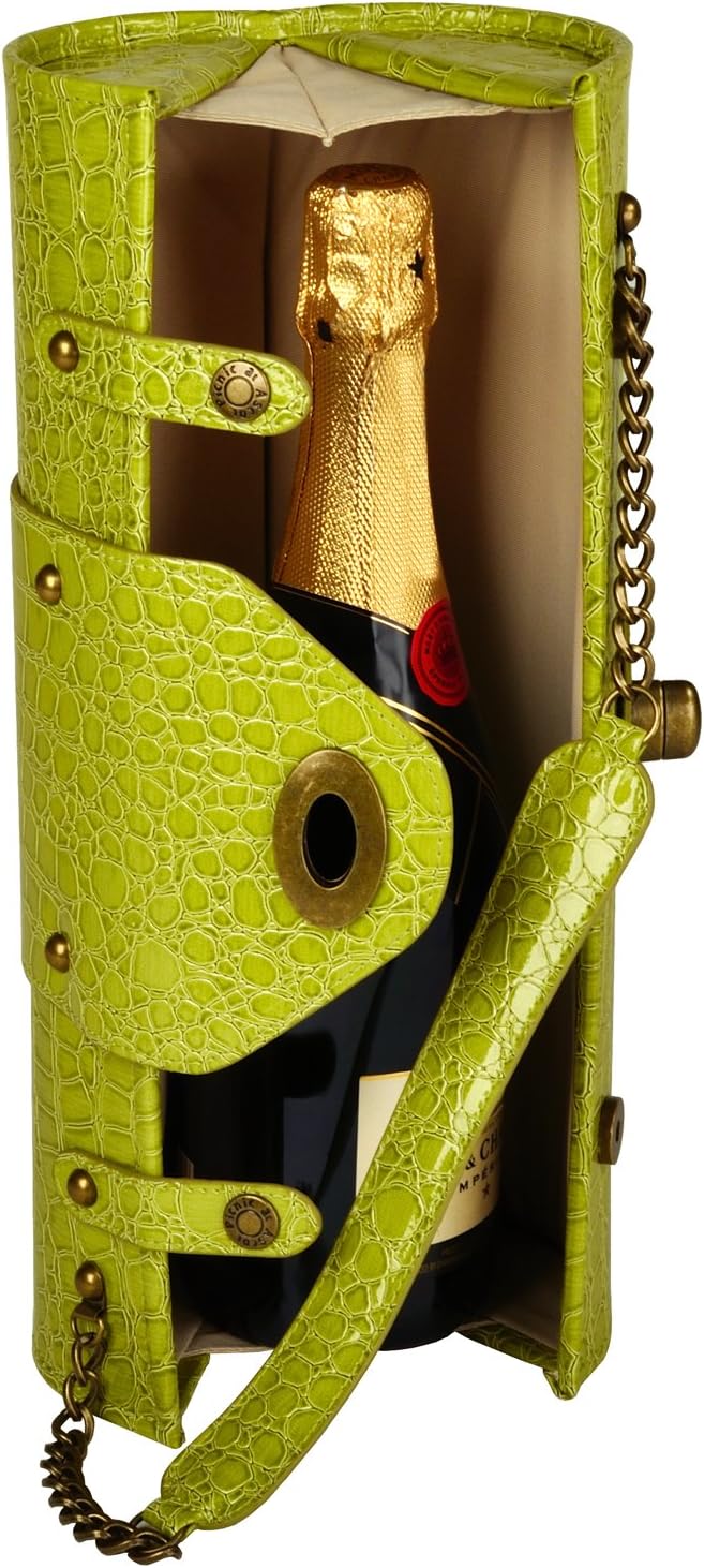 Picnic at Ascot Wine Purse - Kiwi