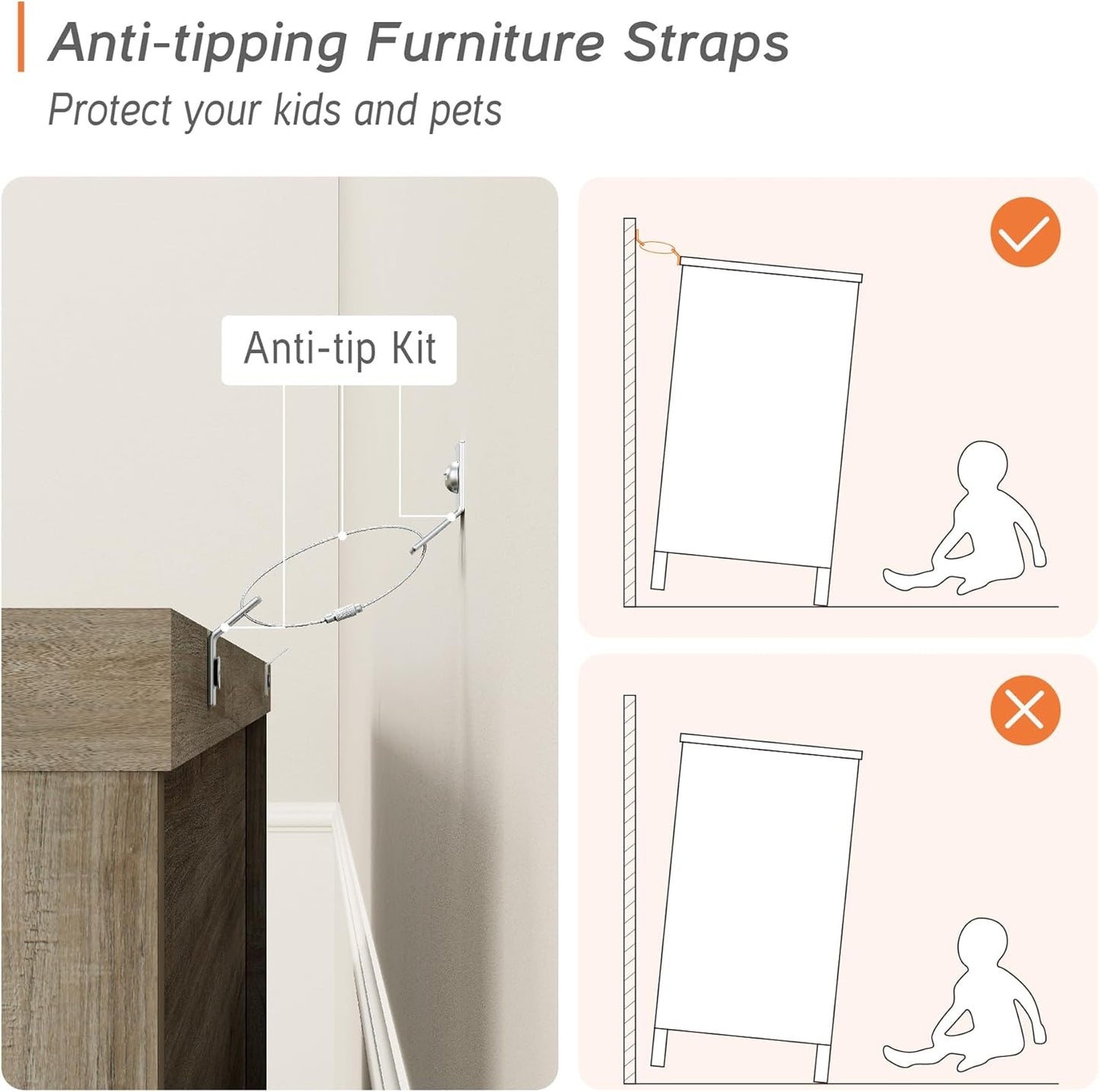 WAMPAT Dresser for Bedroom with 9 Drawers, Kids Dressers with Wide Chest of Drawers, Modern Wooden Closet Storage Organizer, Large Wood Dressers for Living Room, Nursery, Hallway, Rustic Oak