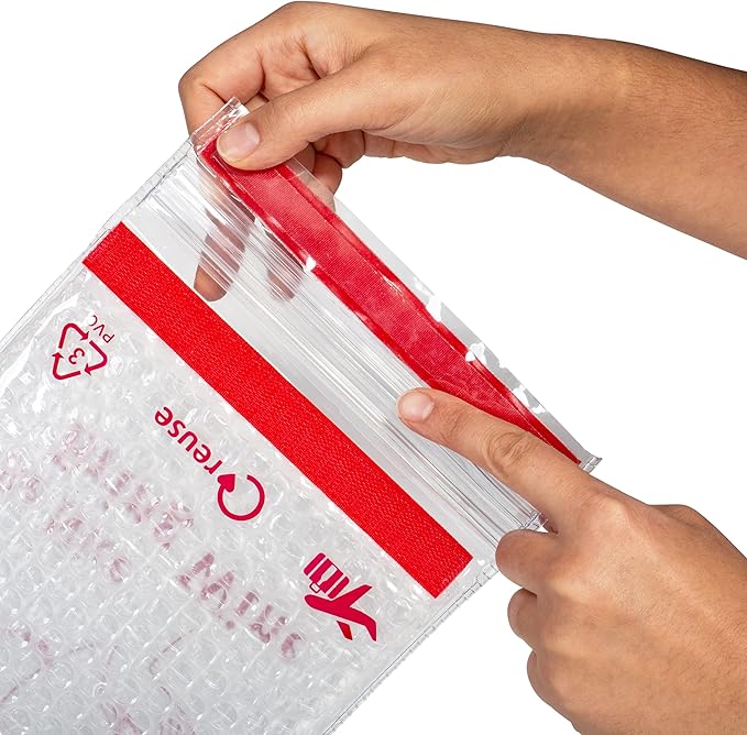 Lazenne Wine Cush - Reusable Wine Bag Sleeve (Set of 6). Wine Travel Protector with Triple Lock and Triple Skin - Spirit, Olive Oil, Beer, Perfume and Wine Bottle Protector for Airplane Luggage