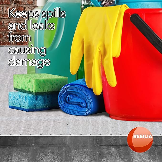 Heavy Duty Vinyl Closet Shelf Liner for Wire Racks or Shelving - for Kitchen Pantry or Cabinet Storage, Clear, 20 Inches x 25 Feet, Non-Adhesive, Waterproof, Stain-Resistant, Cut-to-Size